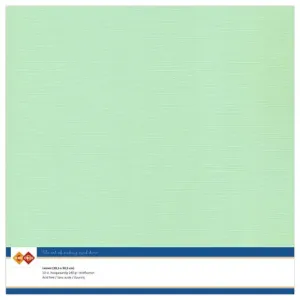 Card Deco Linen Cardstock 30,5x30,5 cm Middle Green (10pcs) (LKK-SC20)