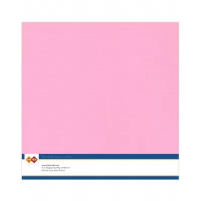 Card Deco Linen Cardstock 30,5x30,5 cm Pink (10pcs) (LKK-SC16)