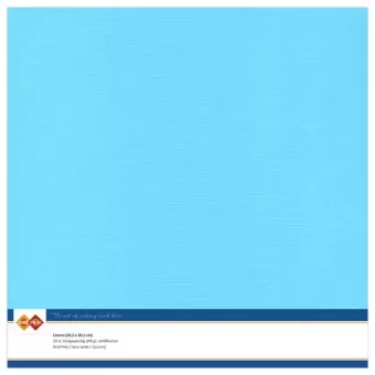 Card Deco Linen Cardstock 30,5x30,5 cm Sky Blue (10pcs) (LKK-SC29)