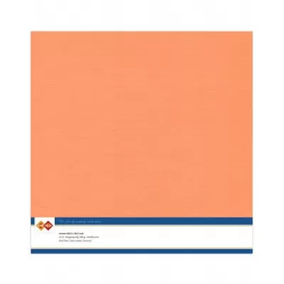 Card Deco Linen Cardstock 30,5x30,5 cm Soft Orange (10pcs) (LKK-SC10)