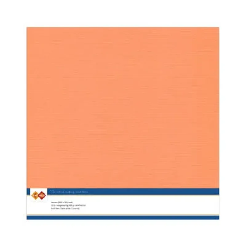 Card Deco Linen Cardstock 30,5x30,5 cm Soft Orange (10pcs) (LKK-SC10)