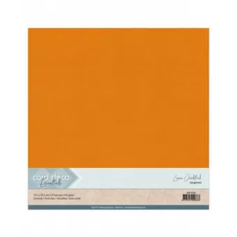 Card Deco Linen Cardstock 30,5x30,5 cm Tangerine (10pcs) (LKK-SC66)