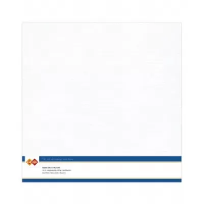 Card Deco Linen Cardstock 30,5x30,5 cm White (10pcs) (LKK-SC01)