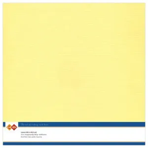 Card Deco Linen Cardstock 30,5x30,5 cm Yellow (10pcs) (LKK-SC04)