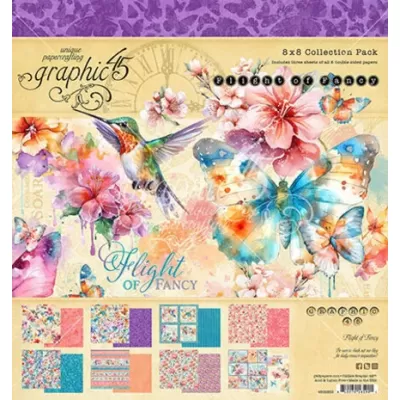 Graphic 45 Flight of Fancy 8x8 Inch Collection Pack (4502853)
