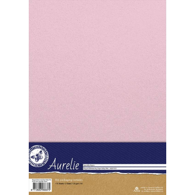 Aurelie Elegant Shimmering Paper Baby Pink (AUSP1009)