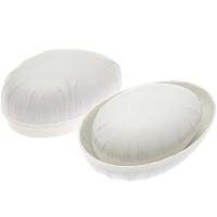 Rico-Design Rico Papier maché eieren wit, 2-delen, 3 stuks, 9cm, 12cm & 15cm (500416)