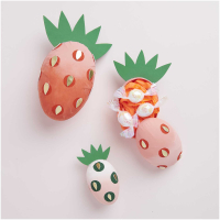 Rico-Design Rico Papier maché eieren wit, 2-delen, 3 stuks, 9cm, 12cm & 15cm (500416)