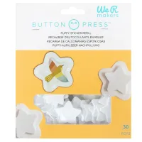 We R Makers • Button Press Puffy Sticker Refill Star 30pcs (60000992)