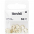 Rico-Design itoshii - Ponii Beads, Rings, flat, gold (600235)