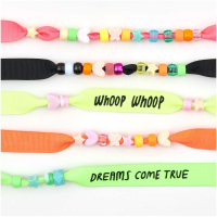 Rico-Design itoshii - Neon grosgrain ribbon bracelets (600267)