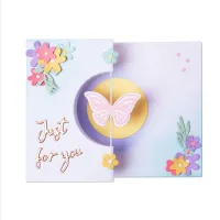 Sizzix Thinlits die set Butterfly spinner card (665074)