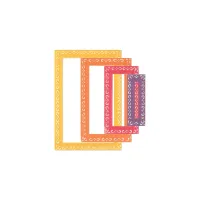 Sizzix Framelits Die Set Fanciful Renee Deco Rectangles 9pcs (666553)