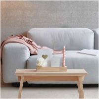 Rico-Design Wooden stand for metal rings and postcards w.candle holder 26cm (700297)