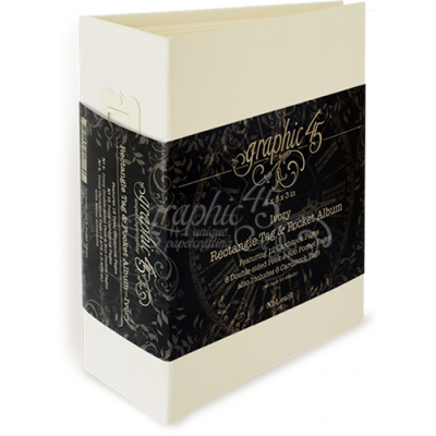 Graphic 45 Rectangle Tag & Pocket Album - Ivory (4501518)