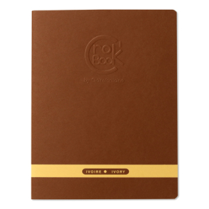 Clairefontaine CroK'BooK 24 ivoorkl bl 90g 17x22cm -Donkerbruin (60311C-donkerbruin)