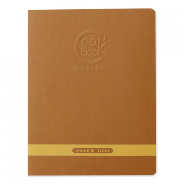 Clairefontaine CroK'BooK 24 ivoorkl bl 90g 17x22cm - lichtbruin (60311C lichtbruin)