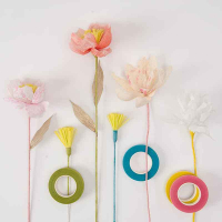 Rico-Design Bloemen tape turkoois (99000.62.05)