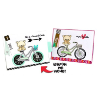 Uchi's Design Animation Clear Stamps and Dies Enjoy the Ride (AS11C)