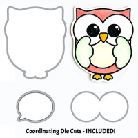 Uchi's Design Animation Clear Stamp & Dies Owly Eyes (AS8C)