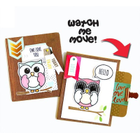Uchi's Design Animation Clear Stamp & Dies Owly Eyes (AS8C)