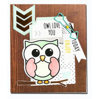 Uchi's Design Animation Clear Stamp & Dies Owly Eyes (AS8C)