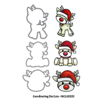 Uchi's Design Animation Clear Stamps and Dies Christmas Fun (AS9C)
