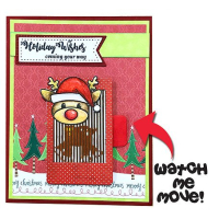 Uchi's Design Animation Clear Stamps and Dies Christmas Fun (AS9C)