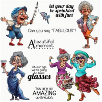 CMP stempel "Grappige oude dames" (CMP-stempel-004)