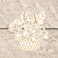 Couture Creations Lavish Ballroom Cut, Foil & Emboss Die Flower Basket (CO725903)
