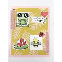 Uchi's Design Animation Die Cut Animation Card Double Slider (DC111)
