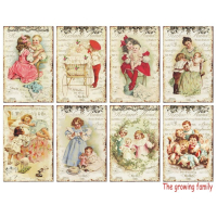 Decorer The Growing Family Paper Pack 3x4 inch (DECOR-M79)