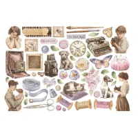 Stamperia Quiet Days Ephemera (51pcs) (DFLCT70)