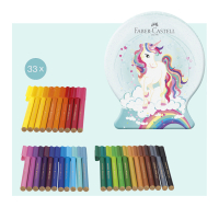 Faber-Castell Viltstift Connector Snow globe Unicorn (33 pcs) (FC-155544)