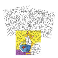 Avenue Mandarine Graffy Pop Number, Katten (GY156C)