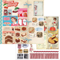 Memory Place Vintage Recipes 6x6 Inch Paper Pack (MP-60283)