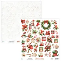 Mintay Holly Jolly 12x12 Inch Scrapbooking Paper Set (MT-HOL-07)
