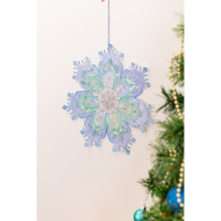 Crafter's Companion Glittering Snowflakes Plastic Template Statement Snowflake (S-GS-TP-STSN)