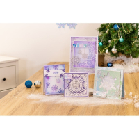 Crafter's Companion Glittering Snowflakes 12x12 Inch Paper Pad (S-GS-PAD12)