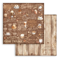Stamperia Coffee and Chocolate Maxi Background 12x12 Inch Paper Pack (SBBL145)