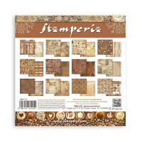 Stamperia Coffee and Chocolate Maxi Background 12x12 Inch Paper Pack (SBBL145)