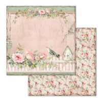 Stamperia House of Roses 12x12 Inch Paper Pack (SBBL66)