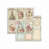 Stamperia Pink Christmas 8x8 Inch Paper Pack (SBBS16)