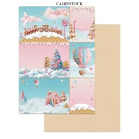 Stamperia Candy Christmas Junk Journal Backgrounds, Stickers, Cut-Outs (SBJK01)