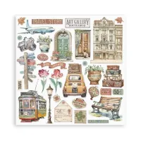 Stamperia Art of Travelling 12x12 Inch Paper Pack (SBBL164)
