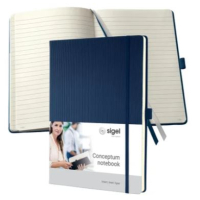 Sigel Notitieboek Conceptum Pure A4 donkerbl lijn (SI-CO647)