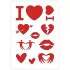 Mylar QBIX Valentine Stencil in 3 sizes (P4-ICON-003)