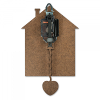 Sublimatie - MDF wandklok design „House“ (SST-CLOCK-HAP)