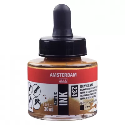 Amsterdam Acrylinkt fles 30 ml Sienna Naturel 234 (17202340)