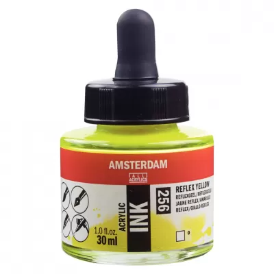 Amsterdam Acrylinkt fles 30 ml Reflexgeel 256 (17202560)